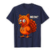 Funny cat Thanksgiving Meow Turkey for Kids Men Women T-Shirt