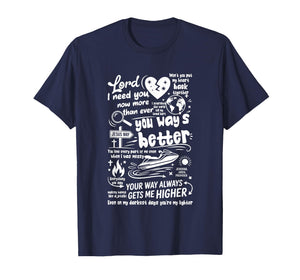 Your Way Better Bible Verse Jesus Way Faith Bless God T-Shirt