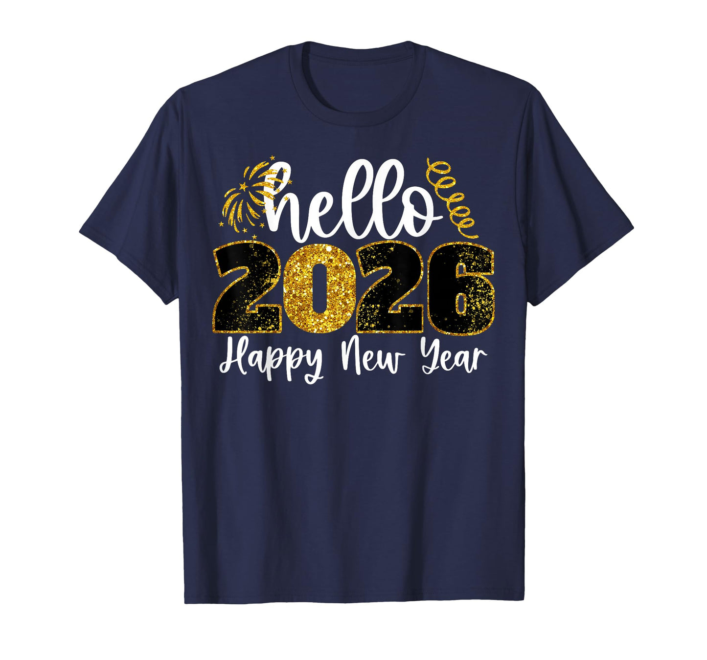 Hello 2026 Happy New Year Countdown Party Family Matching T-Shirt