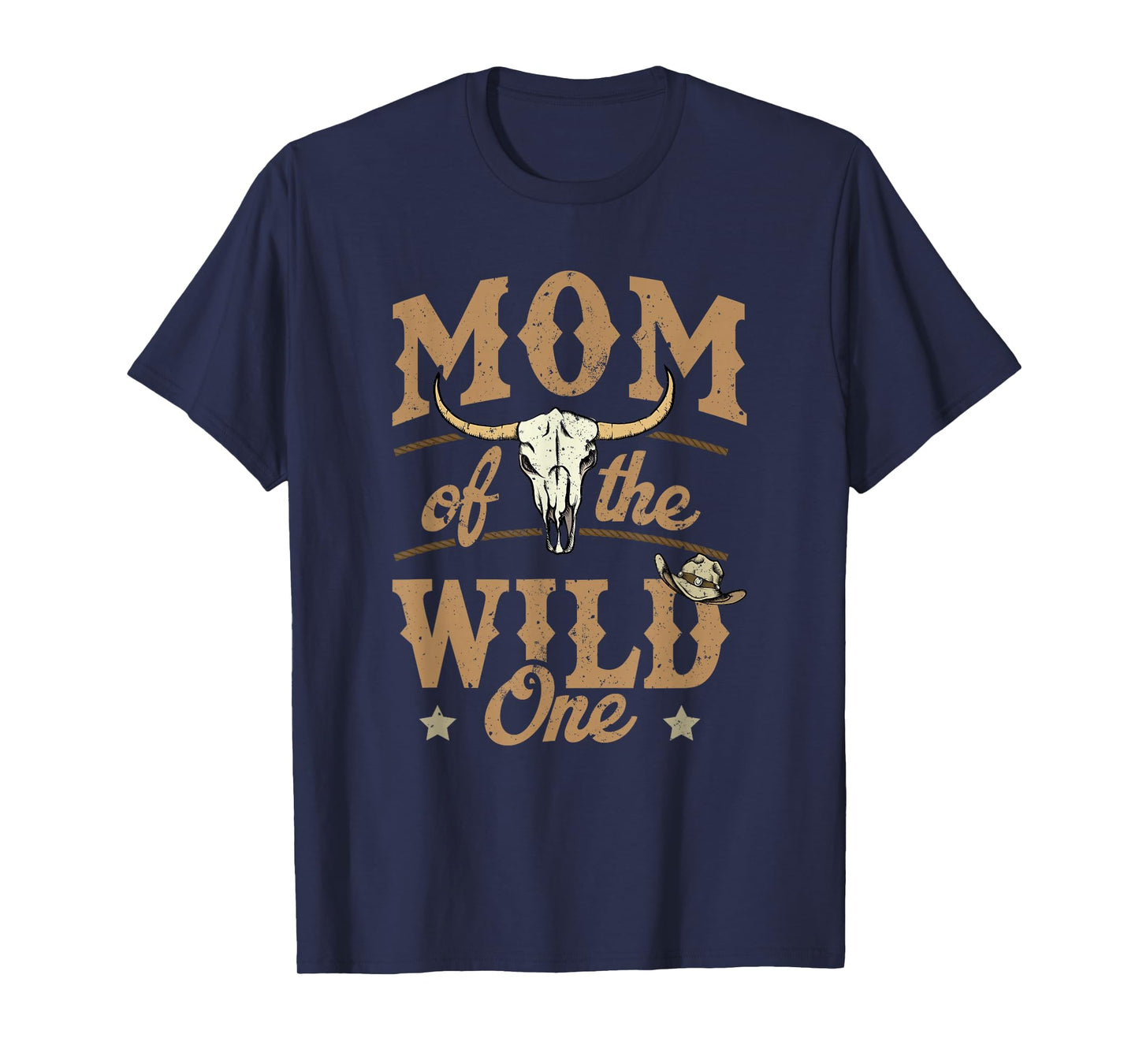 Mom of The Wild One Cowboy Western Rodeo Party Matching T-Shirt