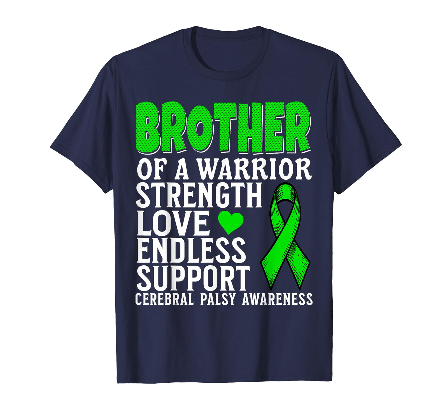 Brother of a Warrior Cerebral Palsy Awareness CP Gifts T-Shirt