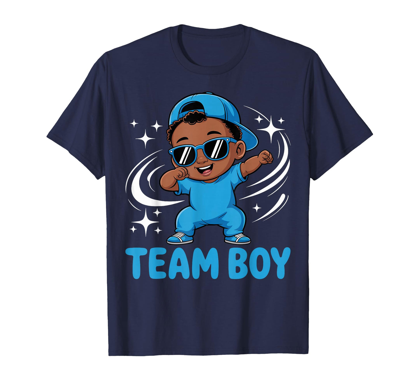 Team Boy Baby Announcement Gender Reveal Family Party T-Shirt