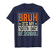 Bruh It's My 100th Day of School Boys Kid 100 Days of School T-Shirt