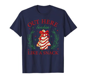 Out Here Lookin' Like A Snack Debbie Cakes Christmas Tree T-Shirt
