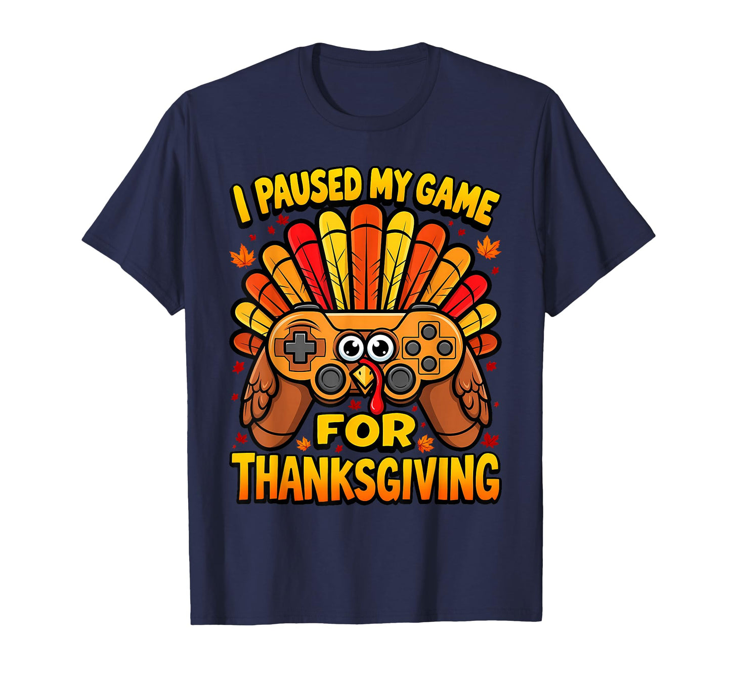 Thankful Thanksgiving Turkey Gamer Boys, Kids and Toddlers T-Shirt