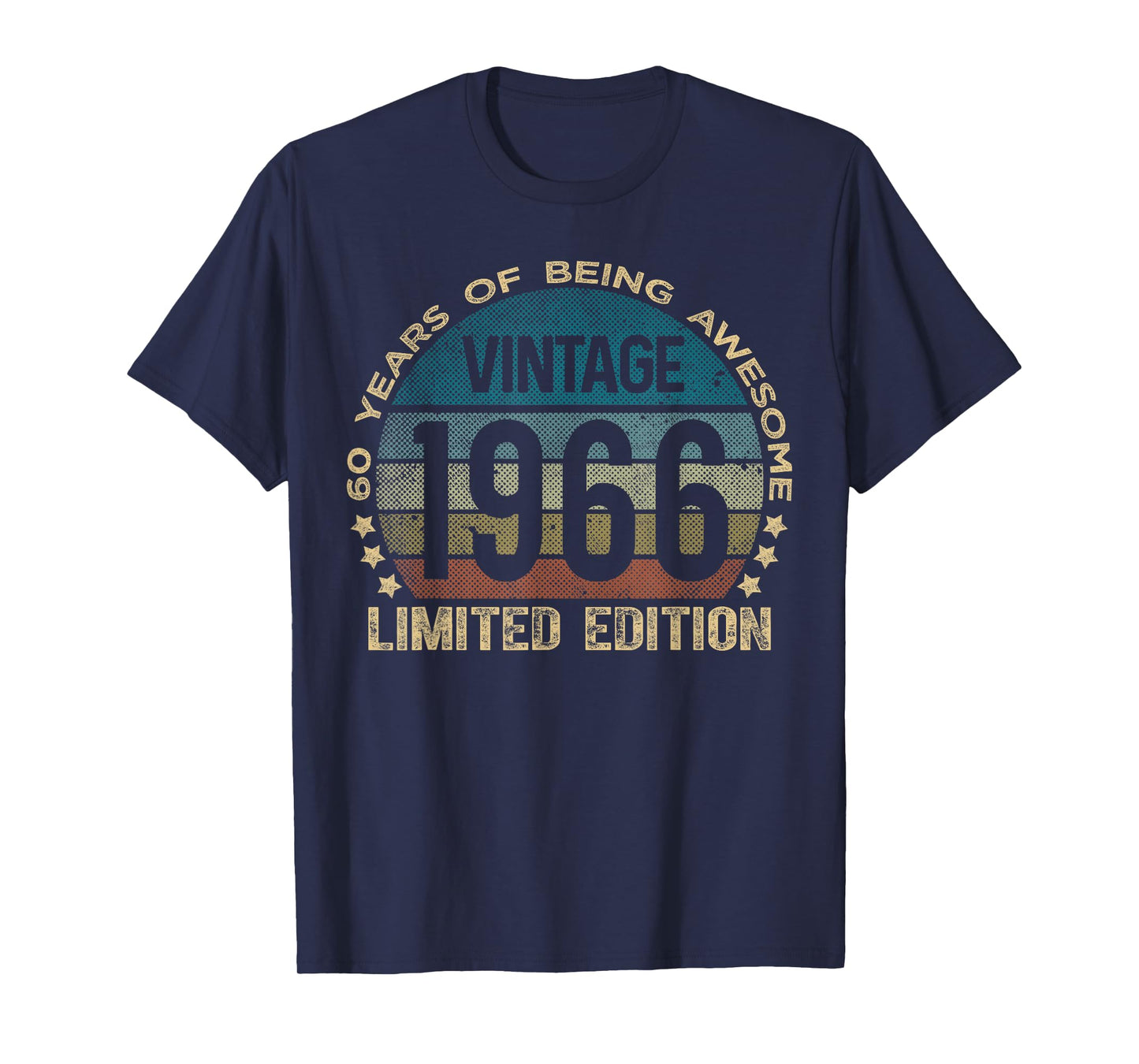 60 Year Old Gifts Vintage 1966 Limited Edition 60th Birthday T-Shirt