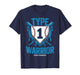 Type 1 Warrior Diabetes Awareness Baseball Enthusiasts T-Shirt