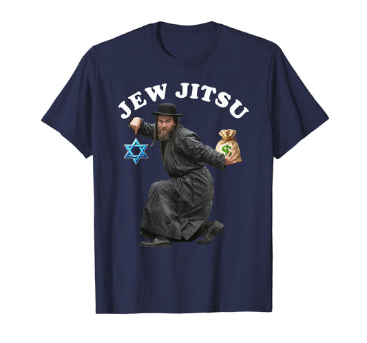 Jewish Costume Hanukkah Clothing Rabbi Horah Dance Jew Jitsu T-Shirt