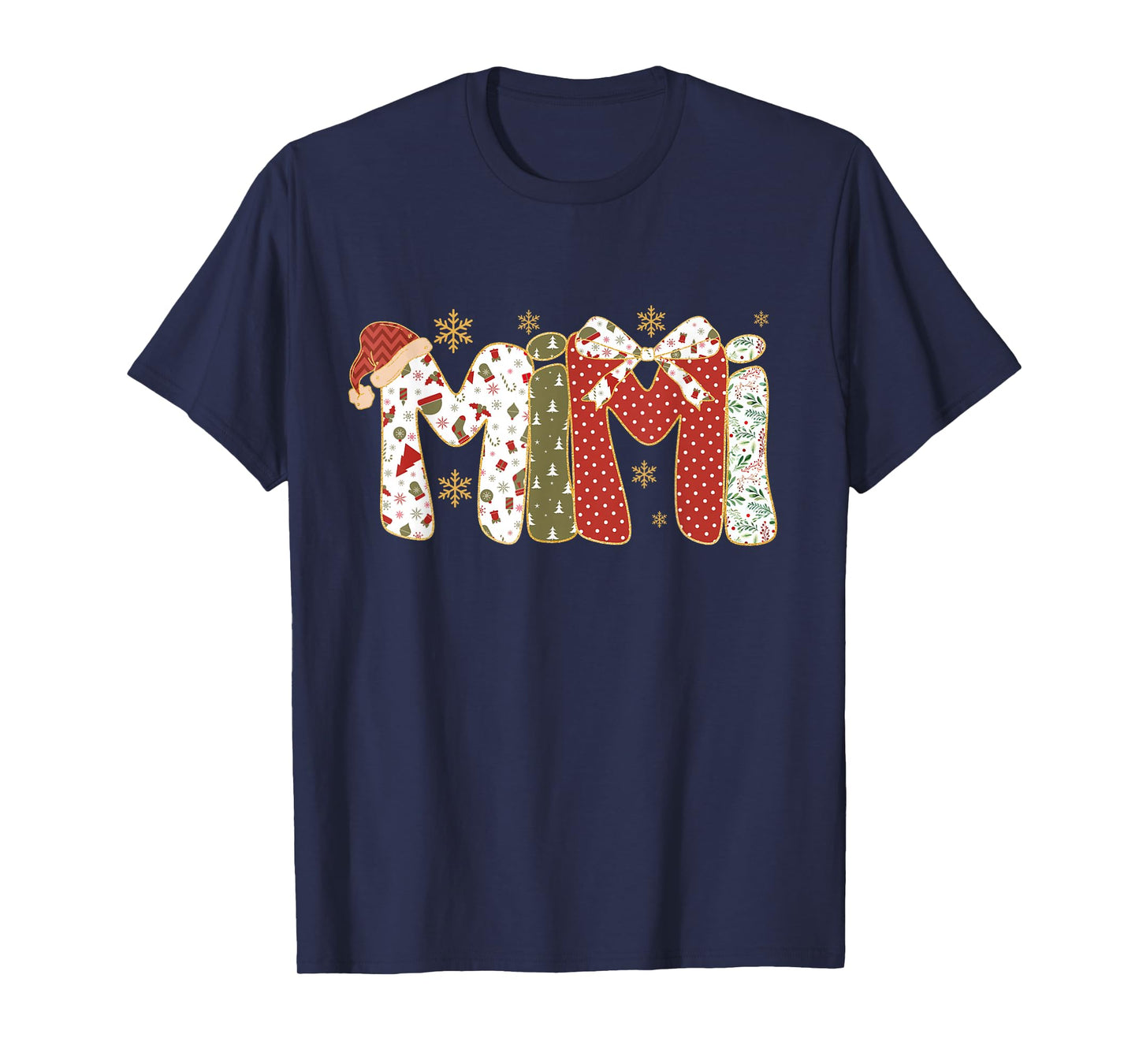 Cute Christmas Mimi Coquette Holiday Grandma T-Shirt