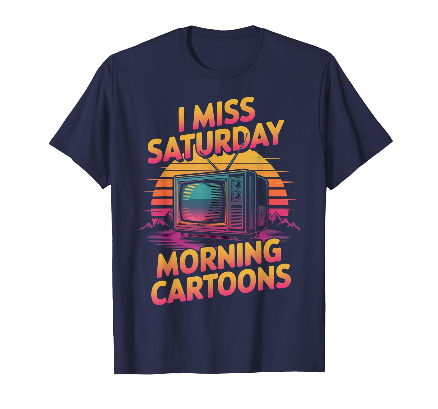 Saturday Morning Cartoons Vintage Nostalgic 1970s 1980s T-Shirt