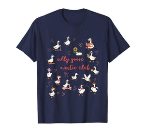 Silly Goose Auntie Club Blessed Aunt Pregnancy Announcement T-Shirt