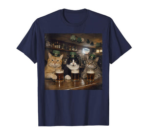 Funny Cat St Patricks Day Design T-Shirt