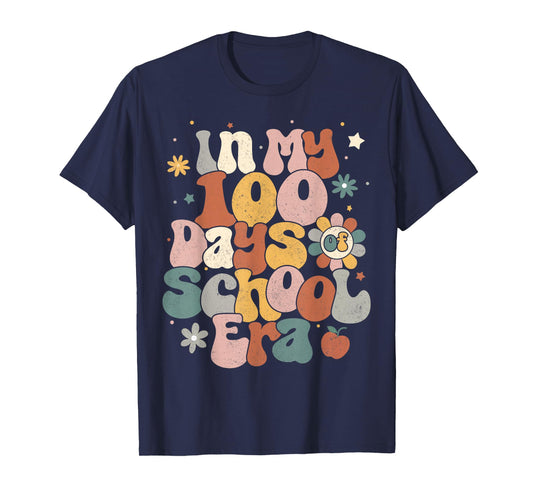 in My 100 Days of School Era Retro 100th Day of School T-Shirt