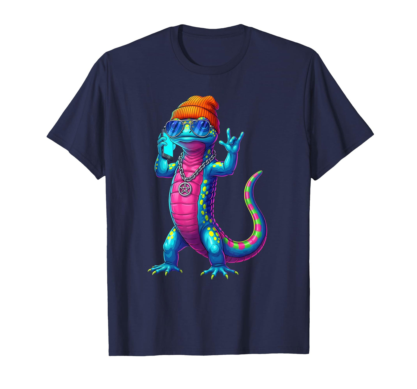 Lizard Hip-hop Reptile Retro 90s Street Culture Style T-Shirt