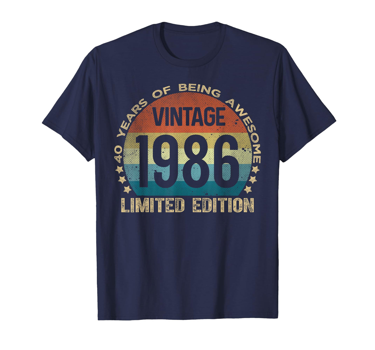 40 Year Old Gifts Vintage 1986 Limited Edition 40th Birthday T-Shirt