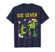 6 7 Six Seven Hand Gen Z Alpha Meme Slang Xmas Christmas T-Shirt