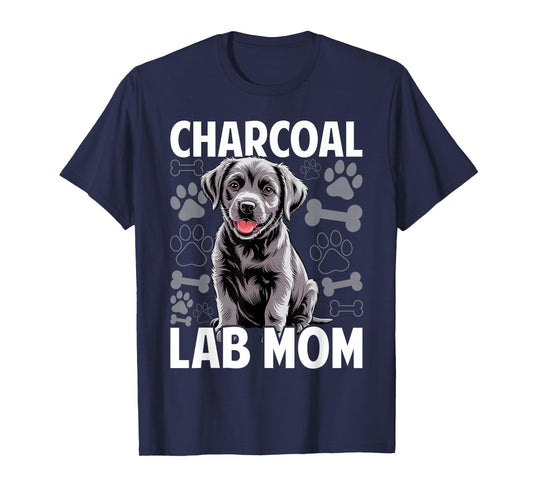 Charcoal Lab Mom Women Labrador Retriever T-Shirt