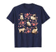 Siamese Cat Flowers Siamese Owner Siamese Cat Lover T-Shirt