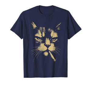 Funny Smoking Cat, Cigarette Kitty Gen Z Meme, Cat Lover T-Shirt