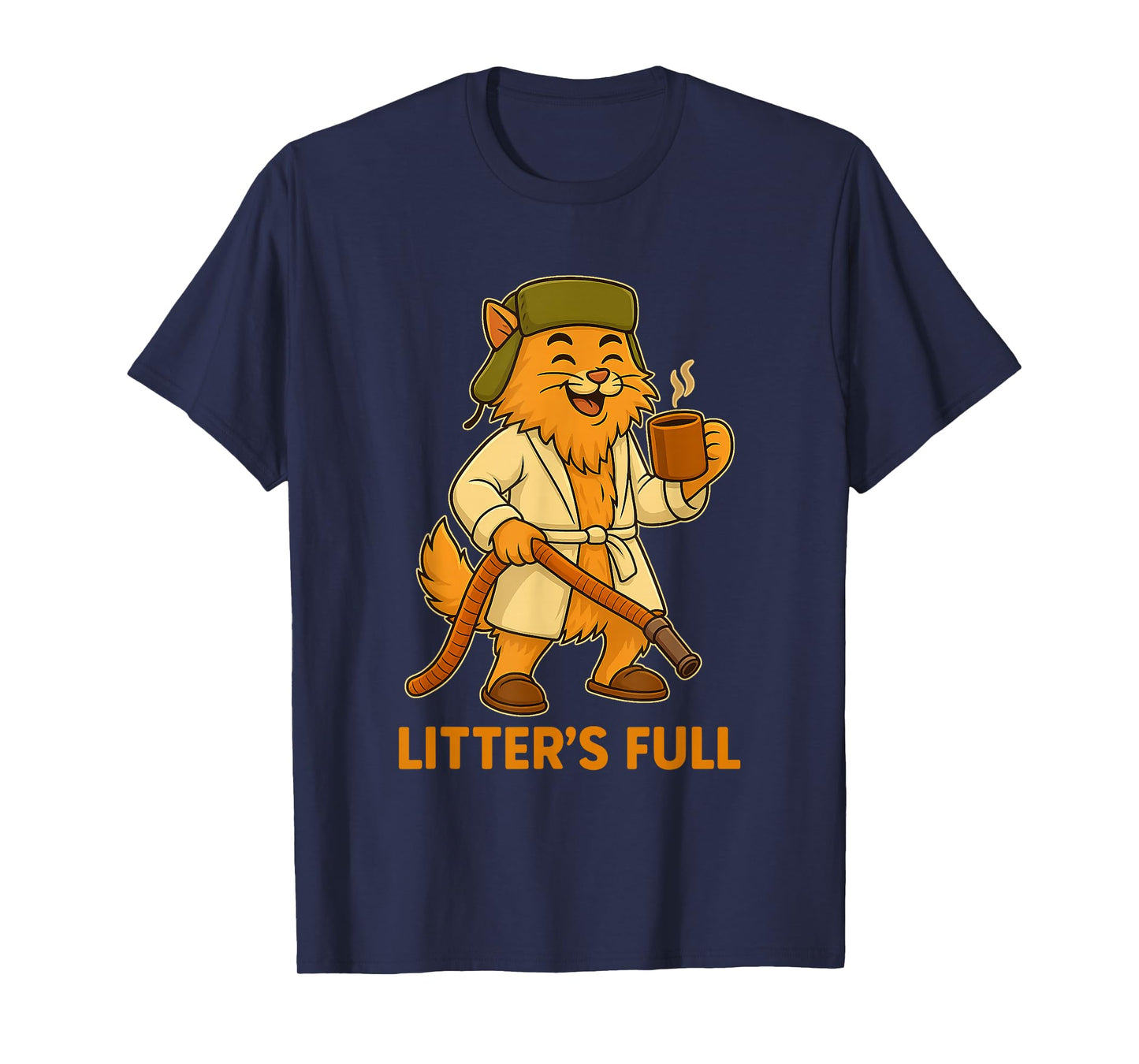 Funny Christmas Vacation Litter s Full Cat Parody Tee T-Shirt
