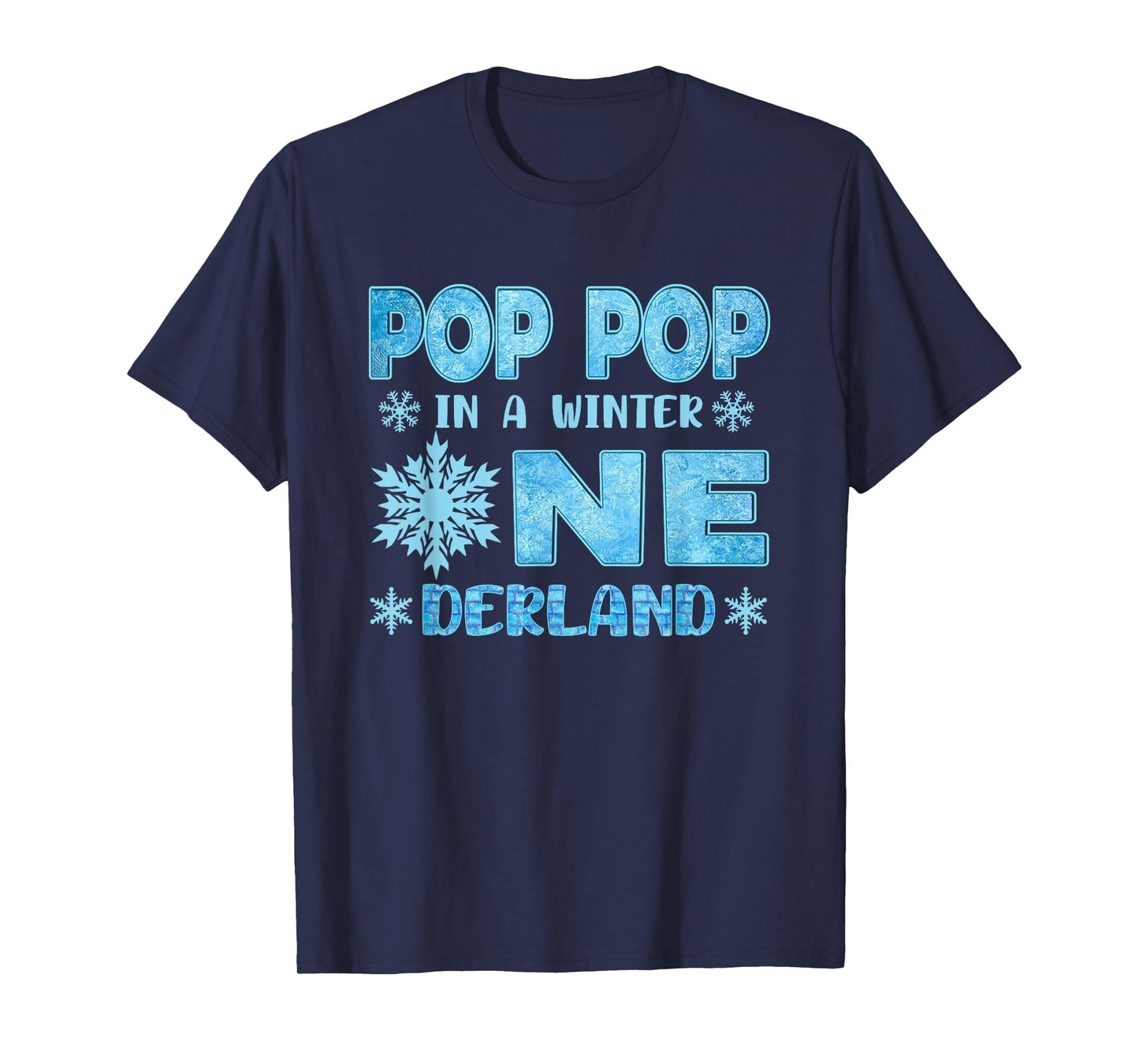 Pop Pop in A Winter Onederland Bday Girl Sweet Snowflake T-Shirt