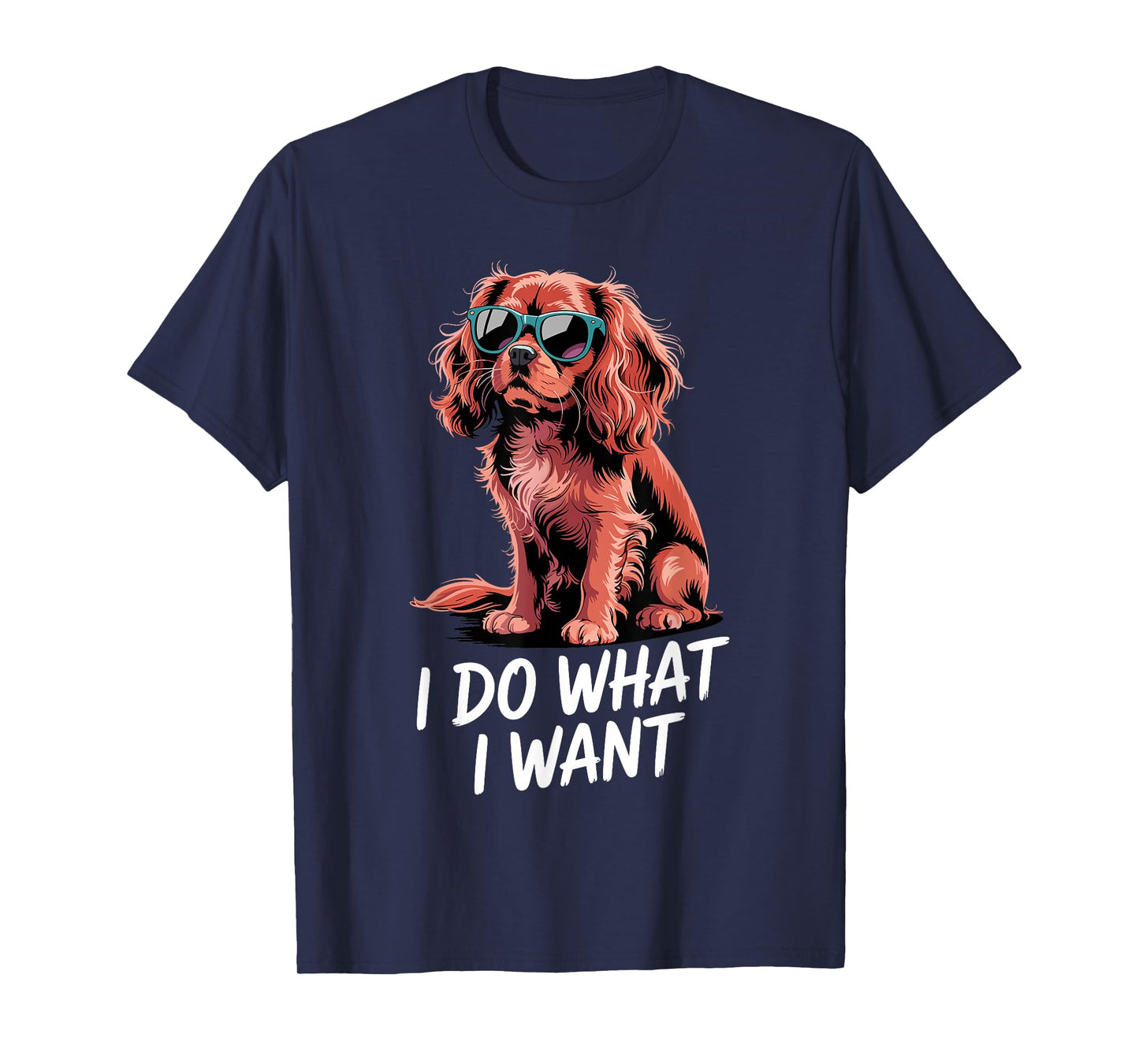 Cavalier King Charles Art for Men Women Cavalier Spaniel Dog T-Shirt