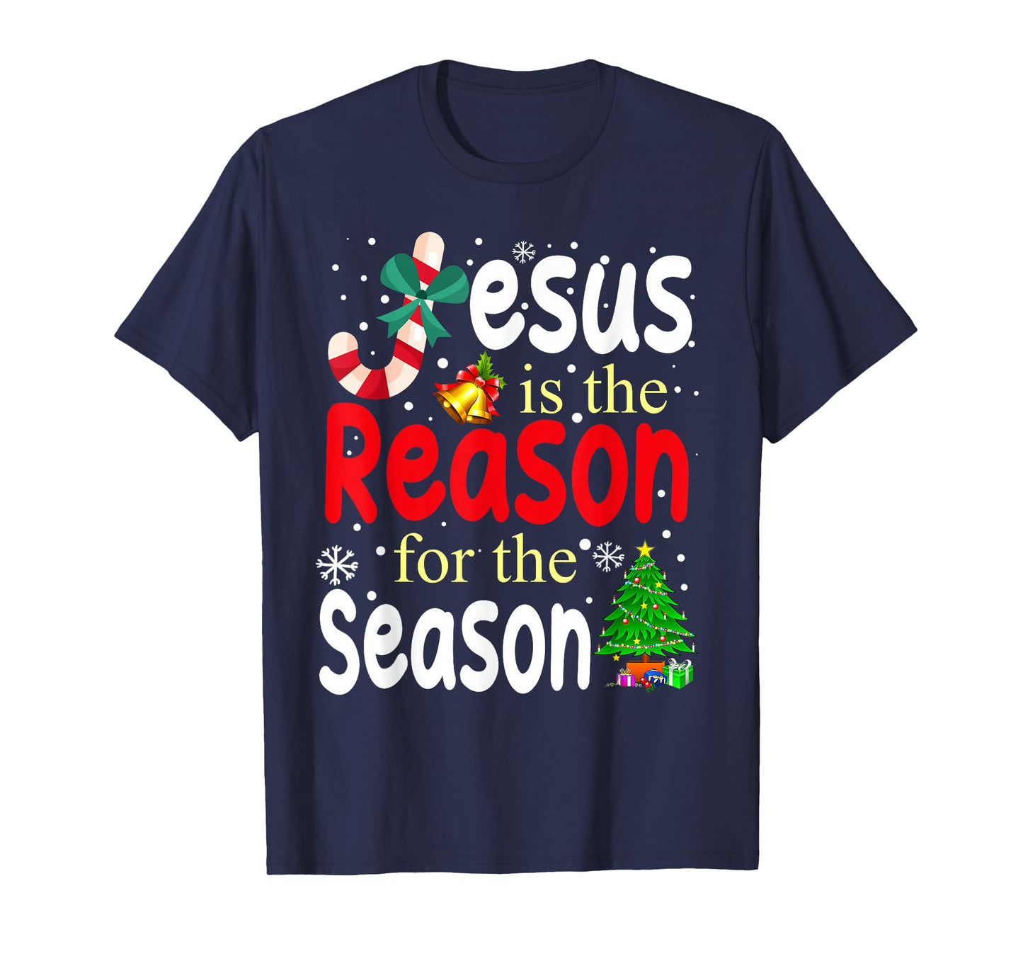 Jesus is The Reason for The Season Christian Christmas Xmas T-Shirt