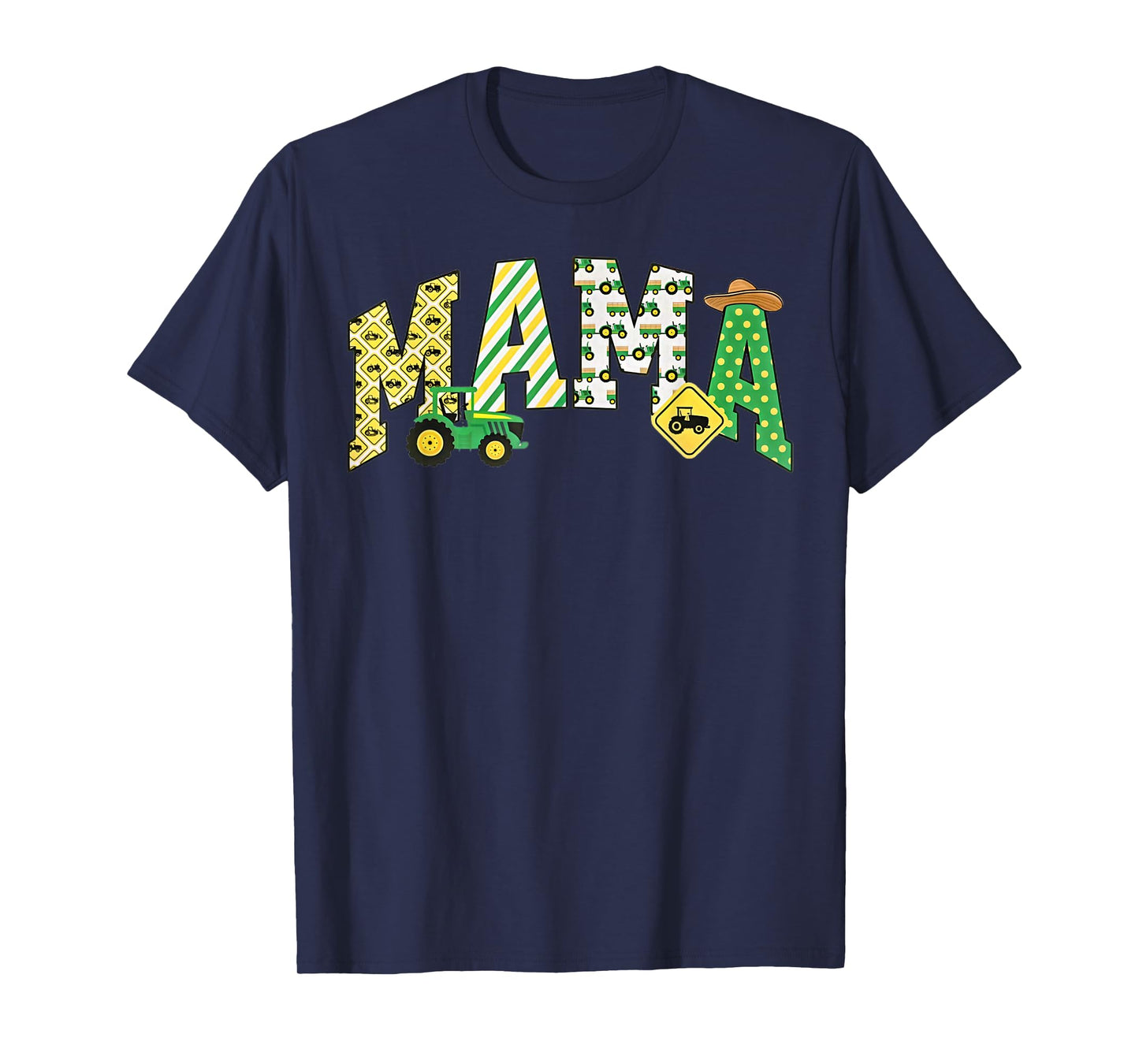 Mama of The Birthday Boy Tractor Farm Trucks Family Party T-Shirt