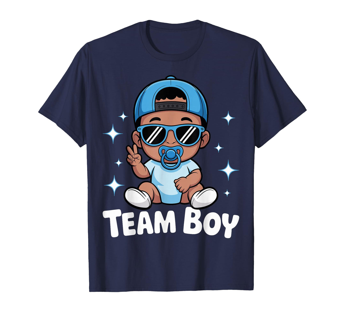 Team Boy Baby Announcement Gender Reveal Family Party T-Shirt