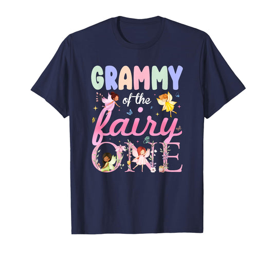 Grammy of The Fairy One 1St Birthday Girl Family Matching T-Shirt