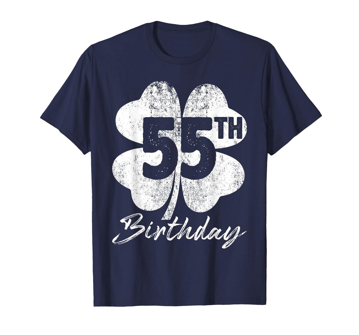 Funny 55th Birthday Shamrock St Patrick's Day Boys Girls T-Shirt