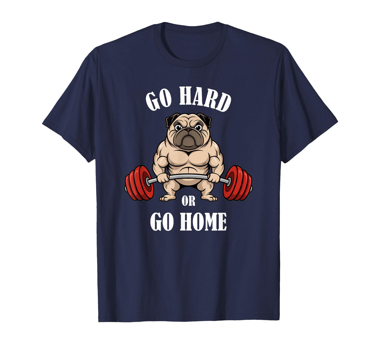 Pug Workout Shirt Pug Weightlifting Gym T-Shirt