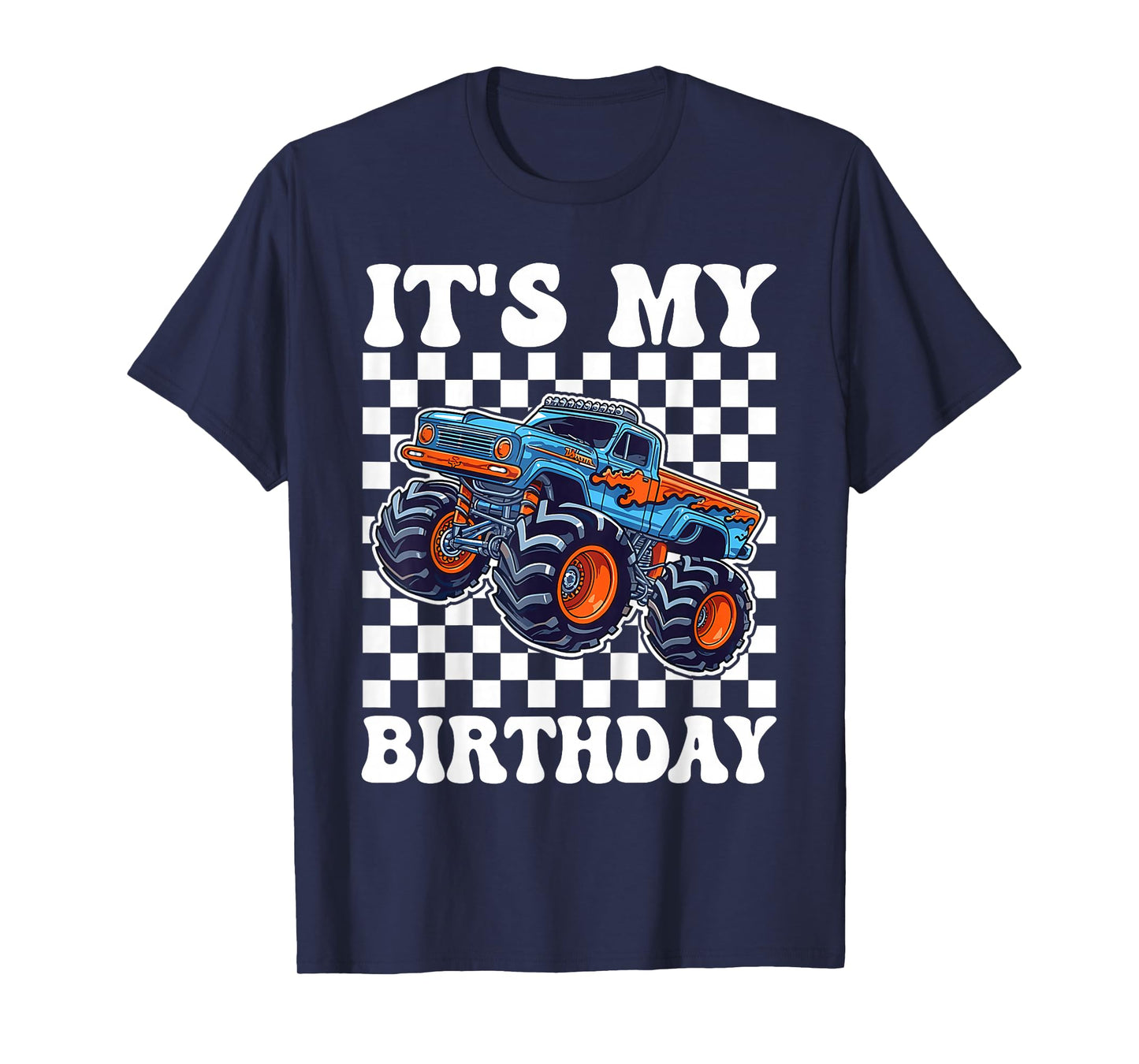 It's My Birthday Boy Monster Truck Bday Party Kids Boy T-Shirt
