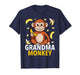Grandma Monkey Banana Print Monkeys Bananas T-Shirt