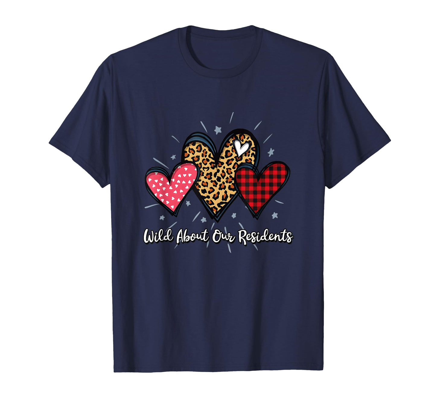 Wild About Our Residents Valentines CNA Caregiver Nursing T-Shirt