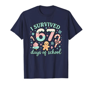 Survived 67 Days of School Candy Style Six Seven T-Shirt
