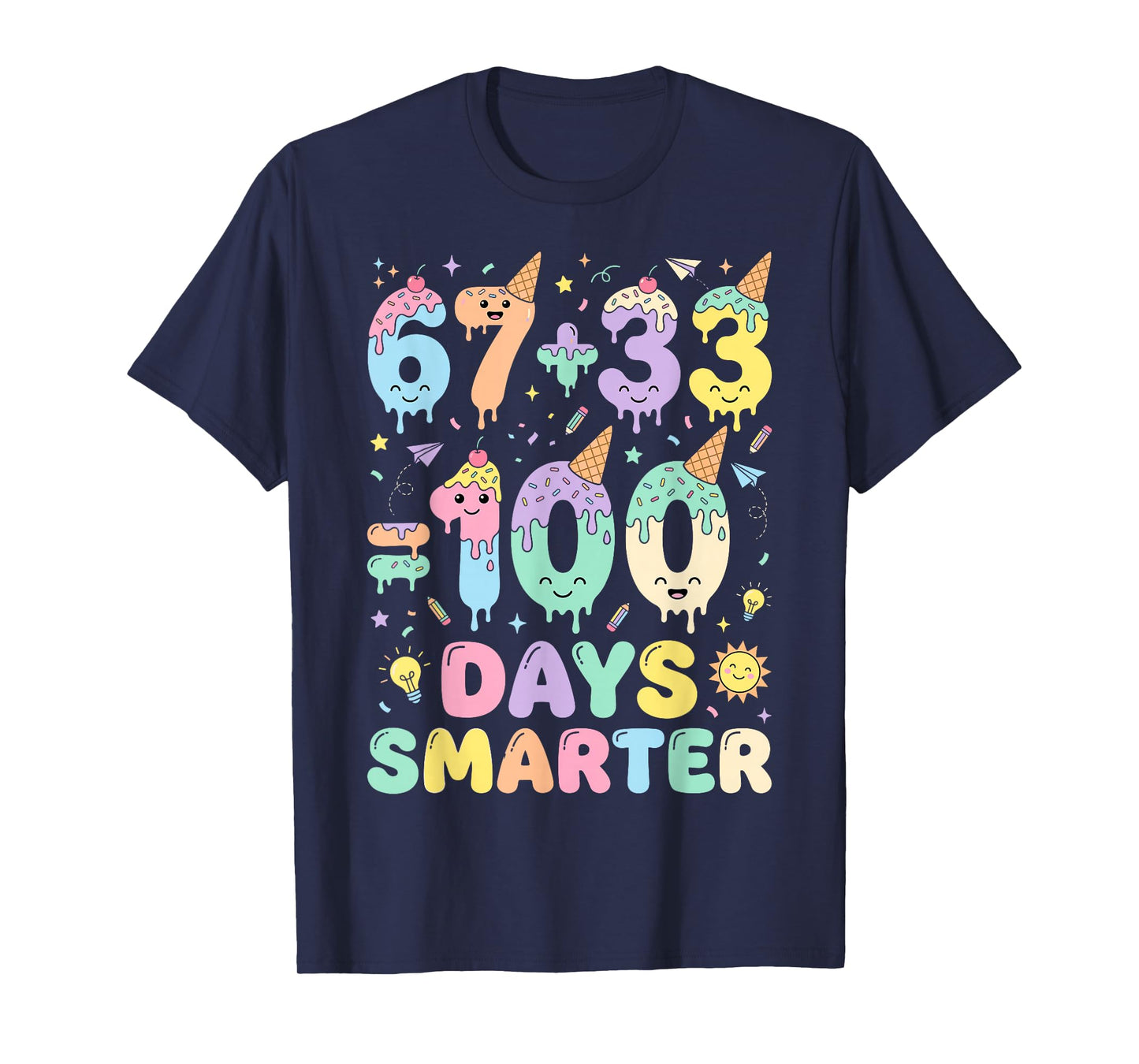 Funny 100th Day of School 67 Meme 100 Days Smarter Boys Girl T-Shirt