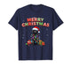 Black Lab Labrador Dog Merry Christmas Matching Family Xmas T-Shirt