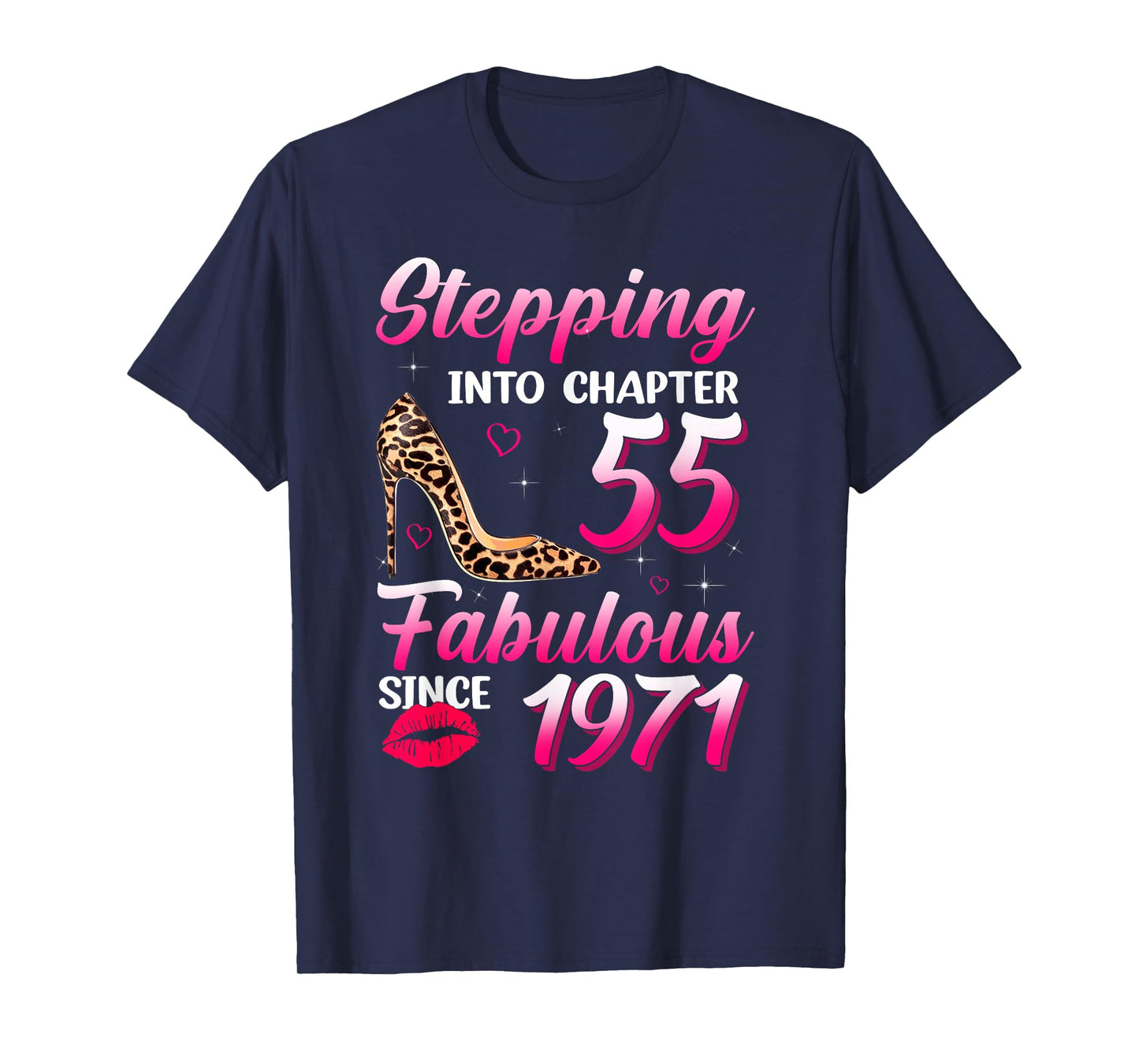 Stepping Into Chapter 55 Fabulous Since 1971 55th Birthday T-Shirt