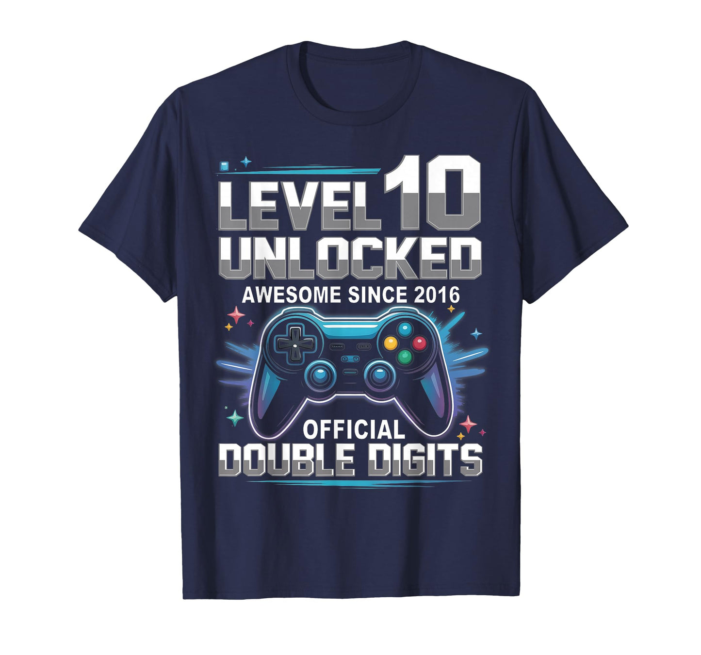 10 Years Old Birthday Boys Kids Son 2016 Ten 10th Birthday T-Shirt