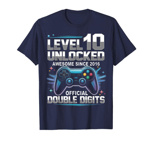 10 Years Old Birthday Boys Kids Son 2016 Ten 10th Birthday T-Shirt