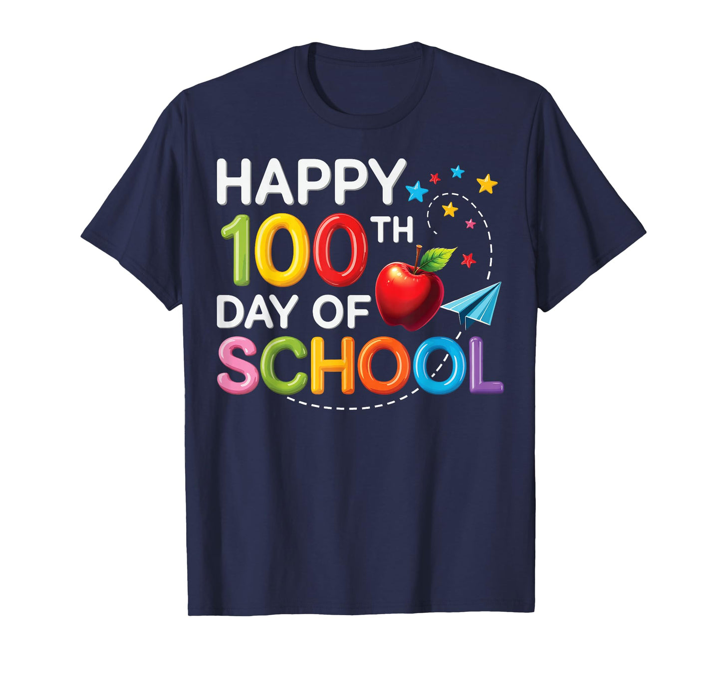 Happy 100th Day of School Costume for Kids Teacher Women T-Shirt