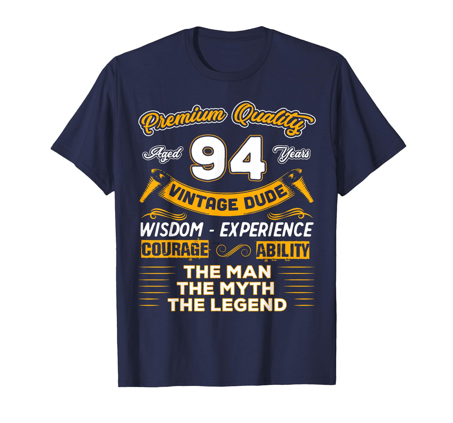 Vintage Man Myth Legend 94th Birthday Gift for 94 Years Old T-Shirt