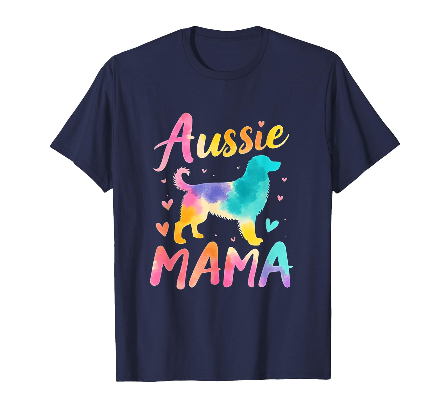 Australian Shepherd Mama Colorful Australian Shepherd Mom T-Shirt