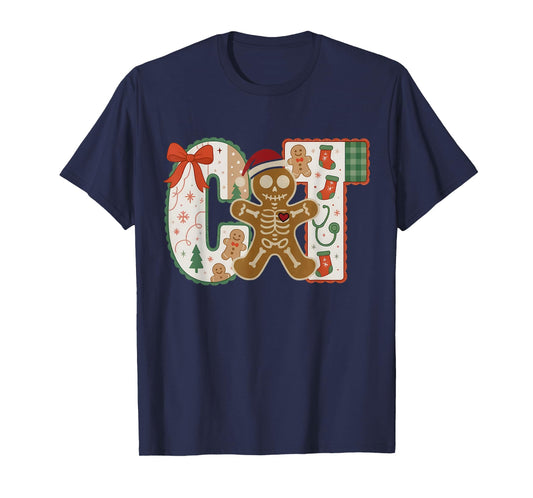 Gingerbread CT Technologist CAT Scan Tech Radiology Xmas T-Shirt
