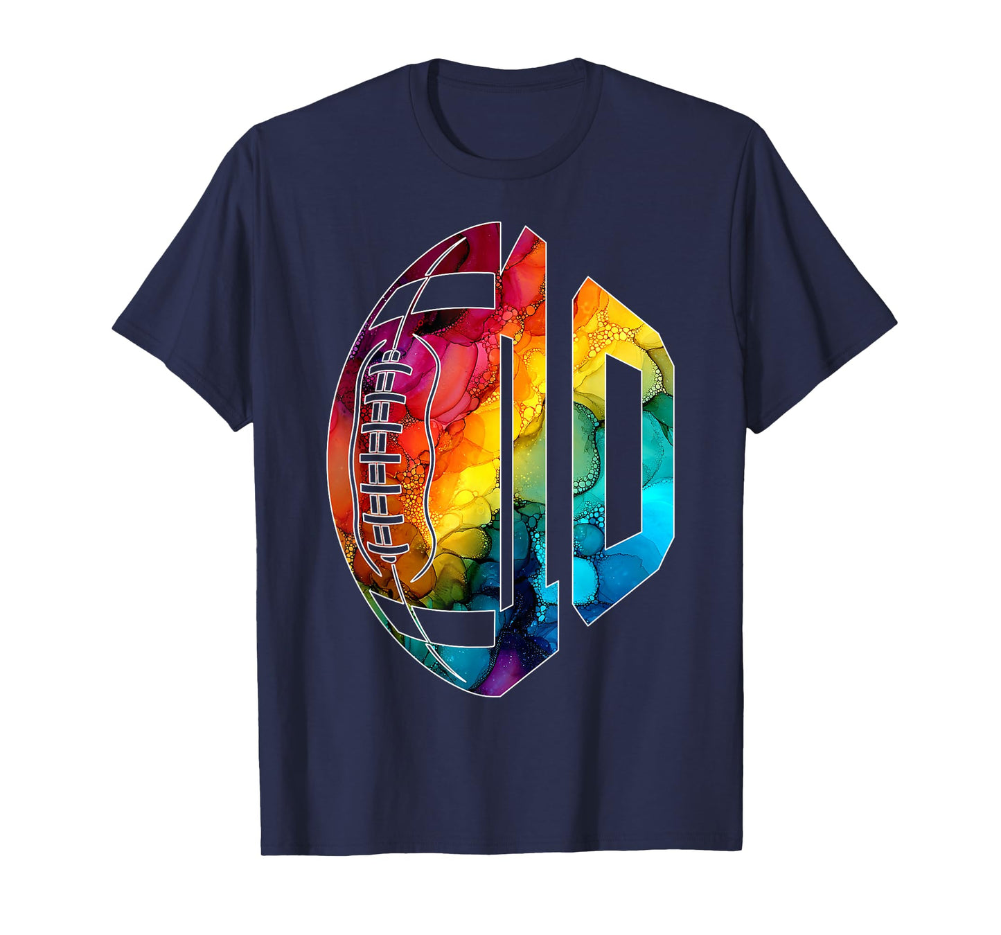 Number 10 Years Football 10TH Birthday T-Shirt