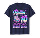 Rolling Into 10 Year Old 10th Birthday Girl Roller Skating T-Shirt