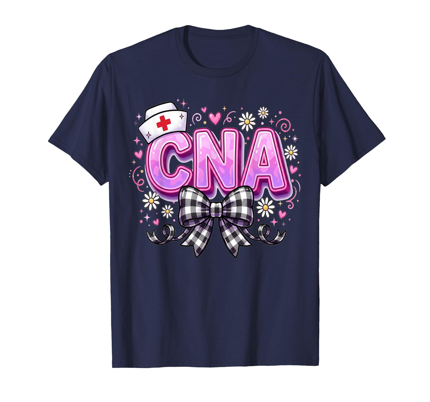 Hearts Certified Nursing Assistant Nurse CNA Valentines T-Shirt