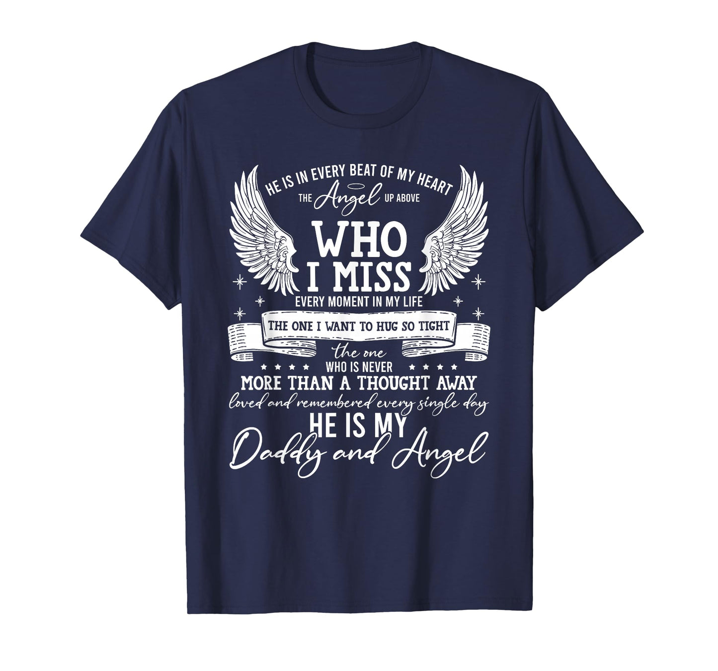 My Daddy is My Guardian Angel in Heaven, Grief to Daddy T-Shirt