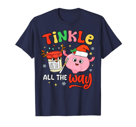 Christmas Urologist Nephrologist T Healthcare Worker Nursing T-Shirt